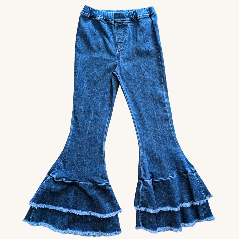 Girl's Rare Edition Blue Flared Jeans